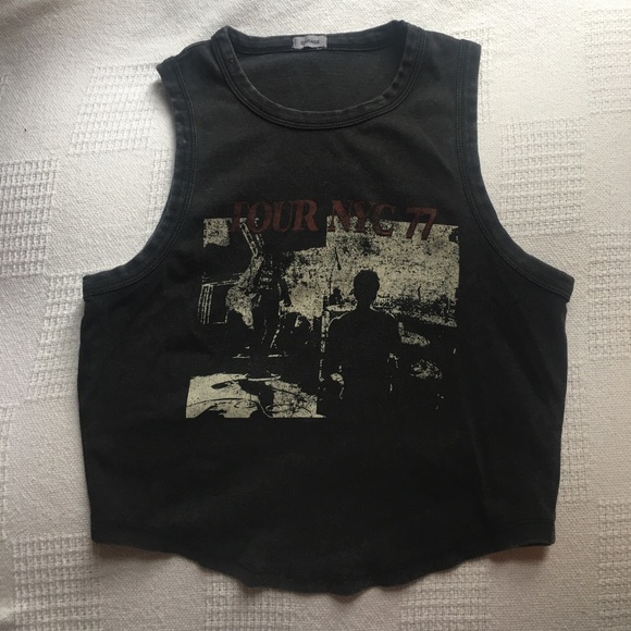 TOUR NYC 77 short black muscle shirt - Picture 1 of 2